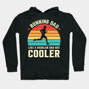 Running Dad Like A Regular Dad But Cooler Retro Hoodie